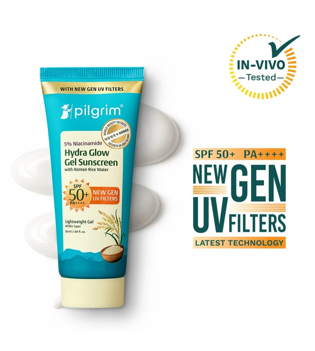 Pilgrim 5% Niacinamide Hydra Glow Gel Sunscreen SPF 50+ PA++++